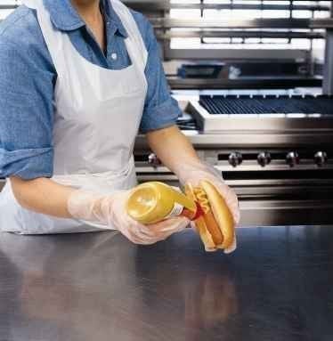 Food Handler 104-FHCT14 Medium Textra Cast Poly Gloves