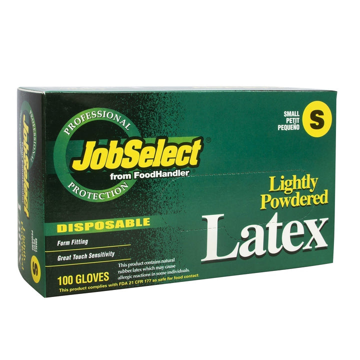 Food Handler 100-202 Small Lightly Powdered Latex Gloves Food Handler