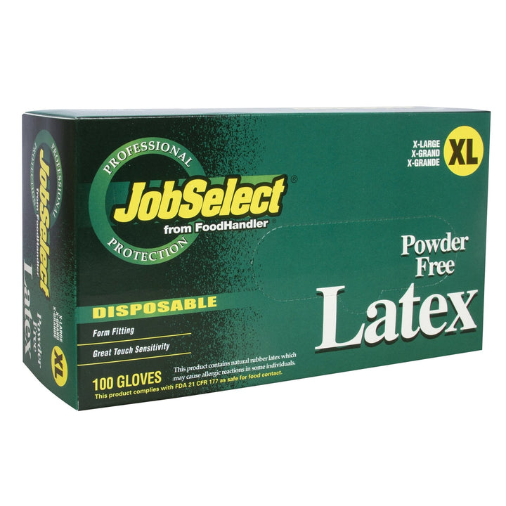 Food Handler 100-218 Extra Large Powder Free Latex Gloves Food Handler