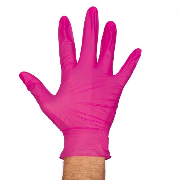 Food Handler Thinsense 103 - TS14 - PNK Medium Pink Nitrile GlovesShopAtDean