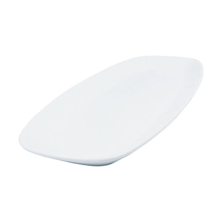 FOH DDP040WHP22 15" x 6.5" White Plate Front of the House