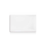 Front of the House Mod Rectangular Dinner Plate 14x9.5 White Porcelain