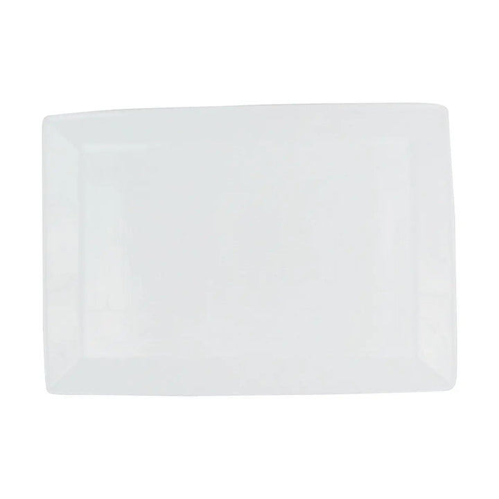 FOH DSP001WHP23 7X5 Spiral Rectangle Plate Front of the House