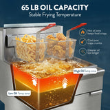 Mercator 65 lb 5 Tube Natural Gas Fryer | MF5N