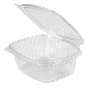 Genpak AD24 24 oz Hinged Clear Deli Container 200/Case Genpak