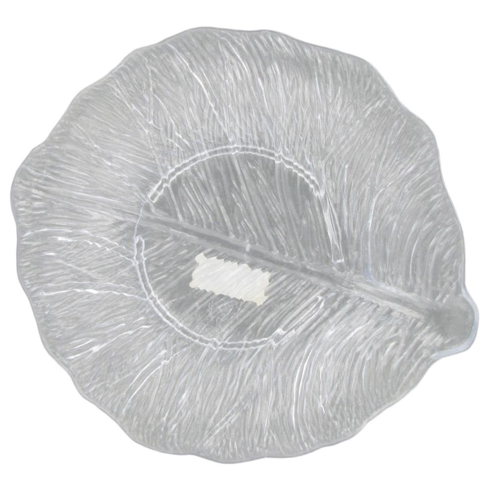 GET Creative Table LE-600-CL Clear Leaf Plate 6"
