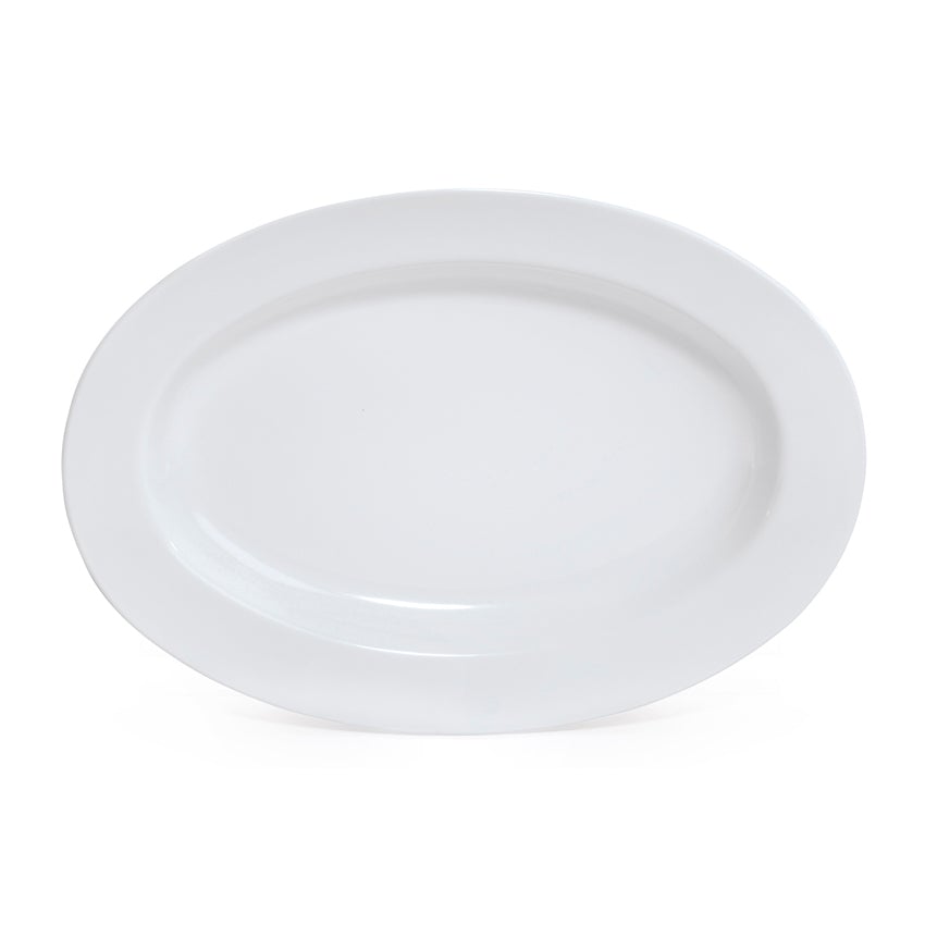 G.E.T OP-618-W 18" Oval Catering Platter White