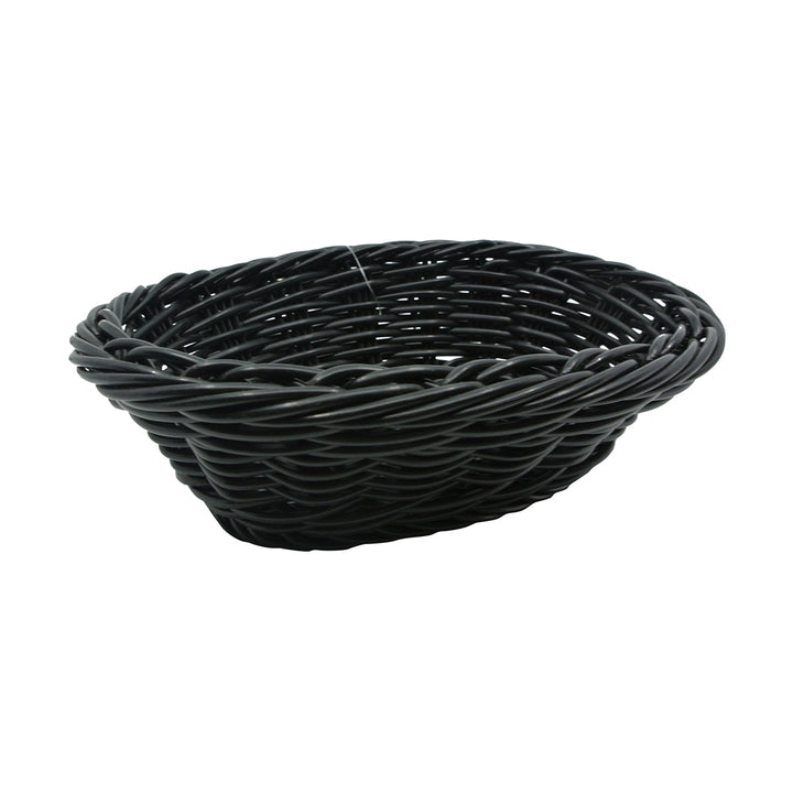 G.E.T. WB-1503-BK 9" X 6.75" X 2.5" Black Oval Basket G.E.T.