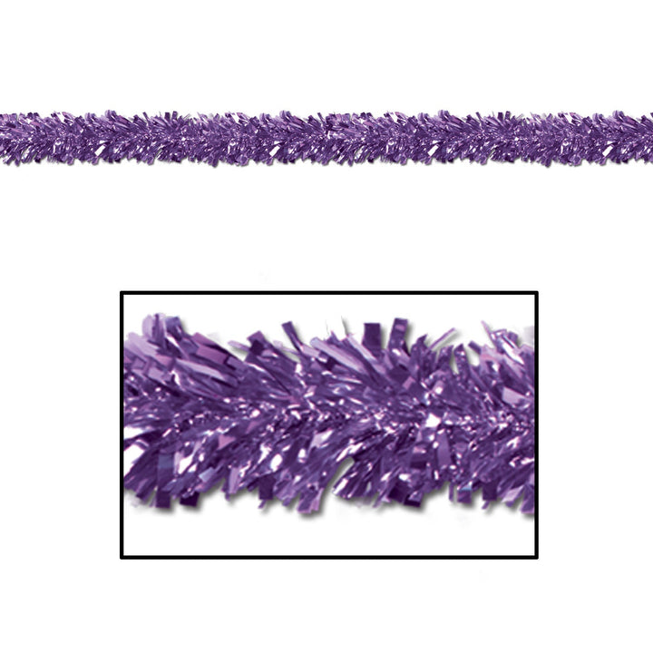 Beistle Gleam 'N Fest Purple Garland 15' X 4" (50281-PL) Beistle