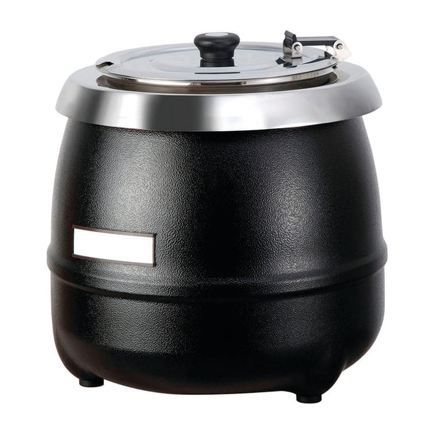 Global Solution GS1650 10.5 Quart Black Soup Kettle Global Solutions