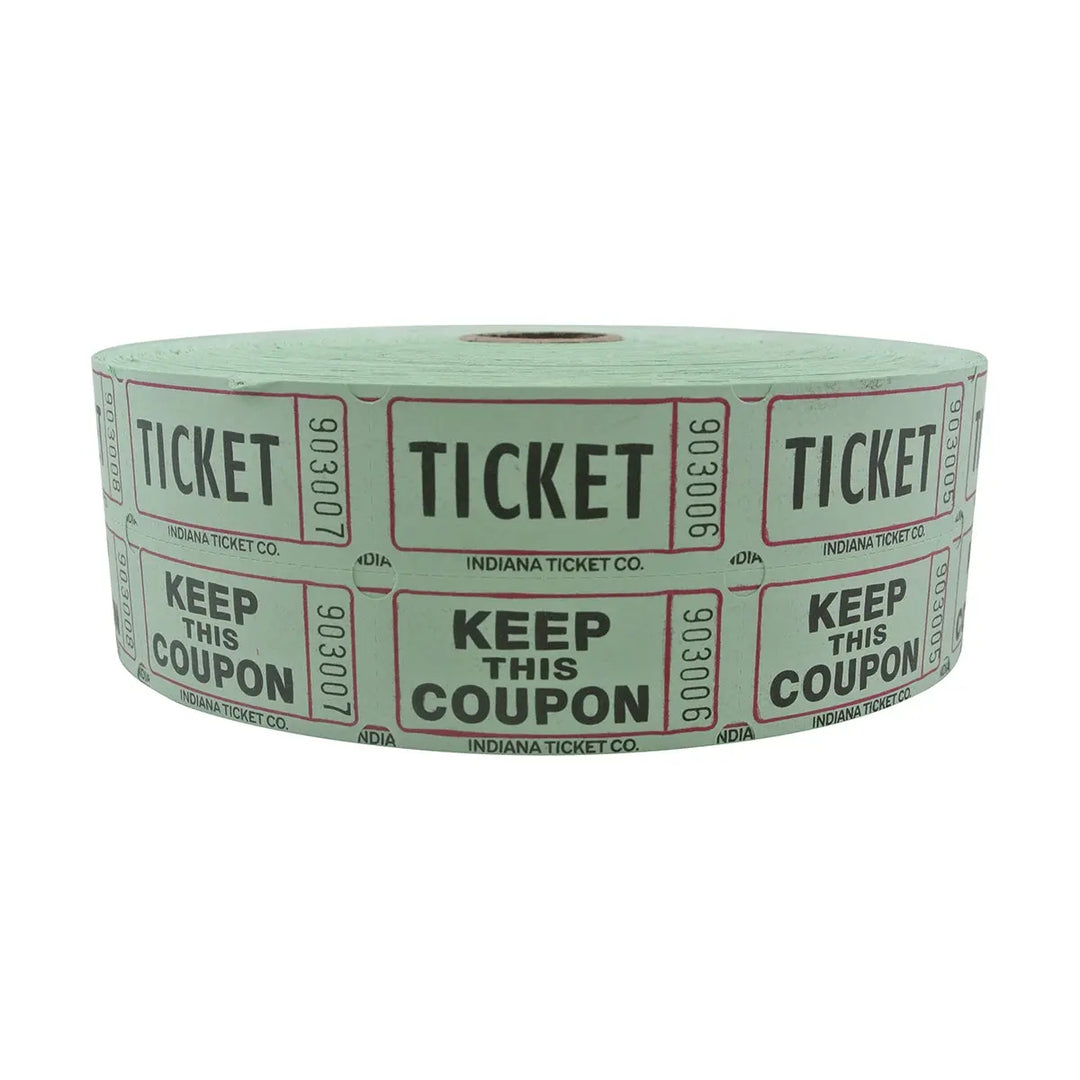 Green Double Raffle Tickets 2000/Roll ShopAtDean