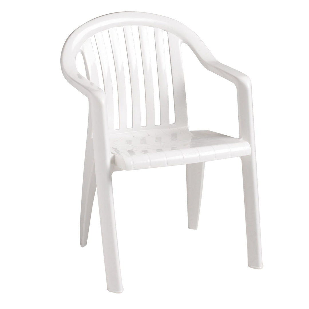 Grosfillex US282304 Outdoor White Stacking Chair