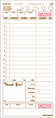 Guestcheck T4932SP 4.25 X 9 1 Part Large Paper/Board Check
