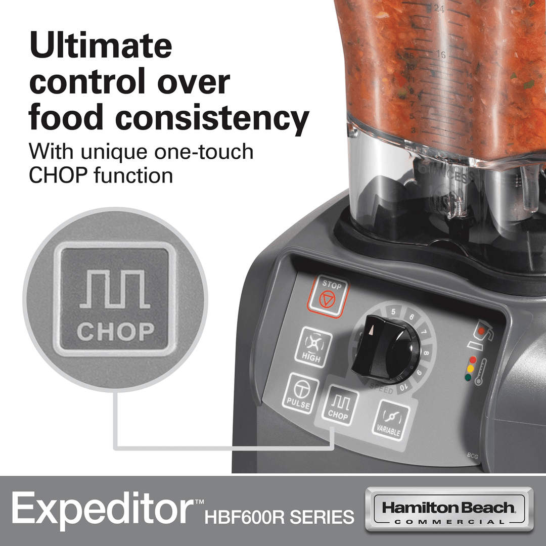 Hamilton Beach HBF600R Expeditor 3 HP Blender with 64 oz JarShopAtDean