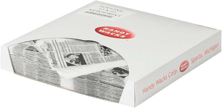 Handy Wacks Newspaper Print Deli Wrap 12" x 12" (FDP12NE)ShopAtDean