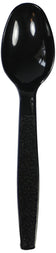 Heavyweight Black Polypropylene Teaspoons 1000/Case