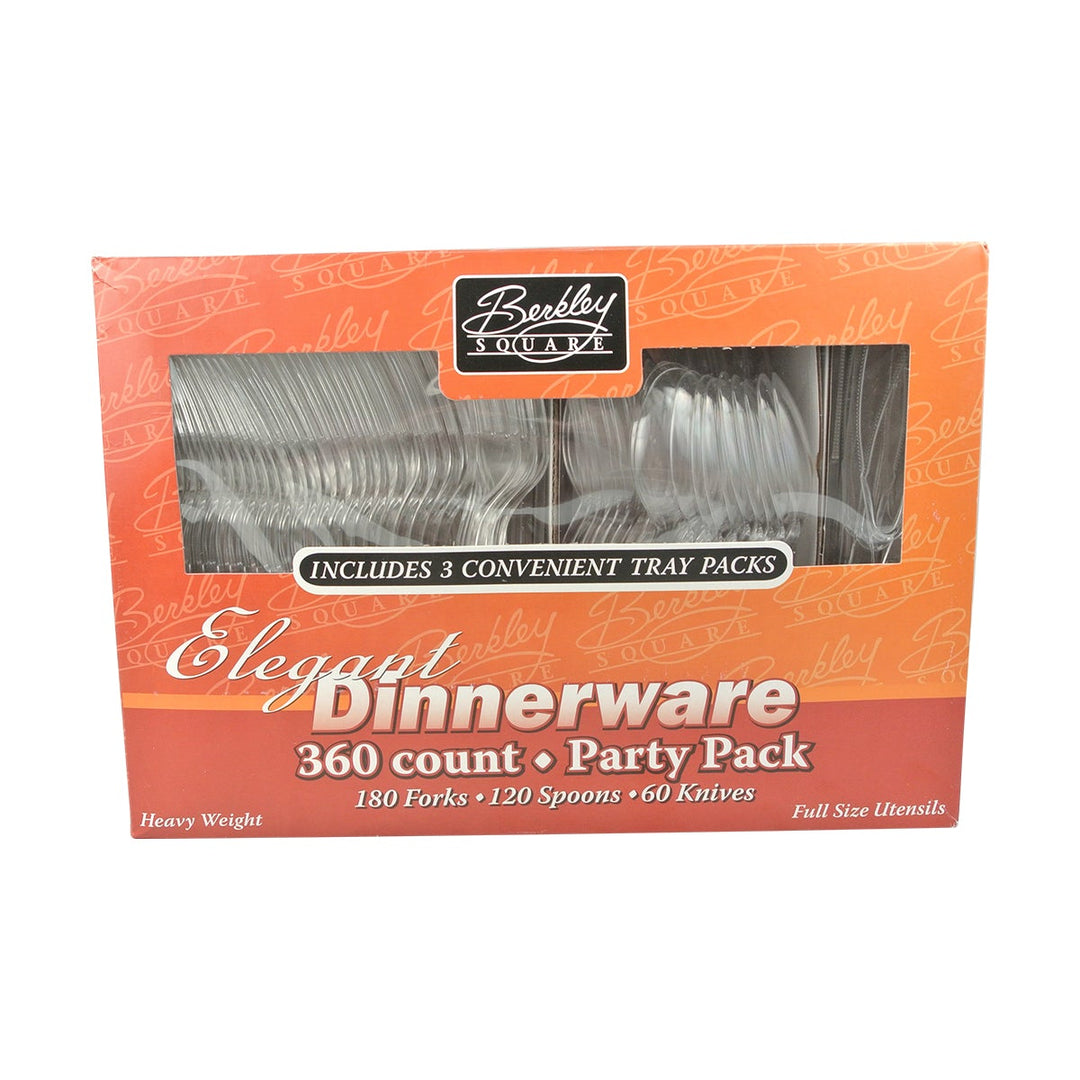 Heavy Weight Clear Cutlery Party Pack (Polystyrene) Berk Enterprises