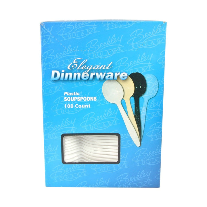 Heavy Weight White Soup Spoon (Polystyrene) Berk Enterprises