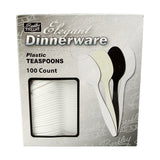 Heavy Weight White Teaspoon (Polystyrene)
