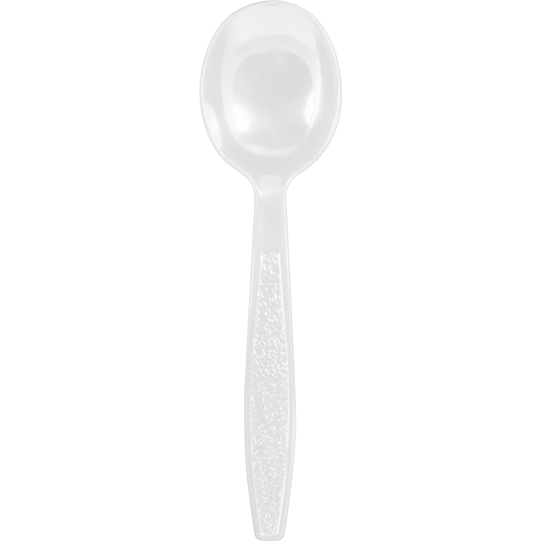 Heavyweight White Polystyrene Wrapped Soup Spoons 1000/CaseShopAtDean