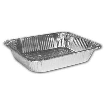 Ovenable Disposable Aluminum Foil Pans , Aluminium Disposable Baking Pan  Custom Size