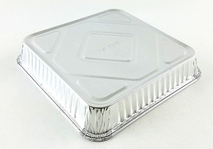 HFA 4048DL - 500 8.25" x 1.5" Square Dome Lid for Foil Cake PanShopAtDean
