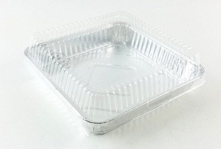 HFA 4048DL - 500 8.25" x 1.5" Square Dome Lid for Foil Cake PanShopAtDean