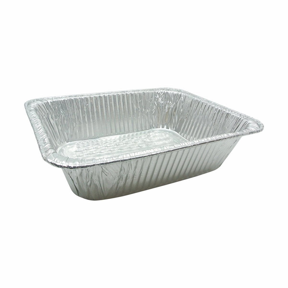 Disposable 9x13 Heavyweight Aluminum Foil Pans Half Size Deep Pans with Dome Lids| 10 ct