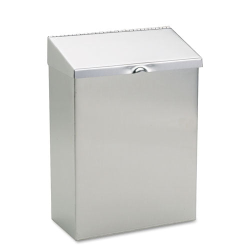 Hospeco ND-1E Wall Mount Stainless Steel Sanitary Napkin Receptacle Hospeco