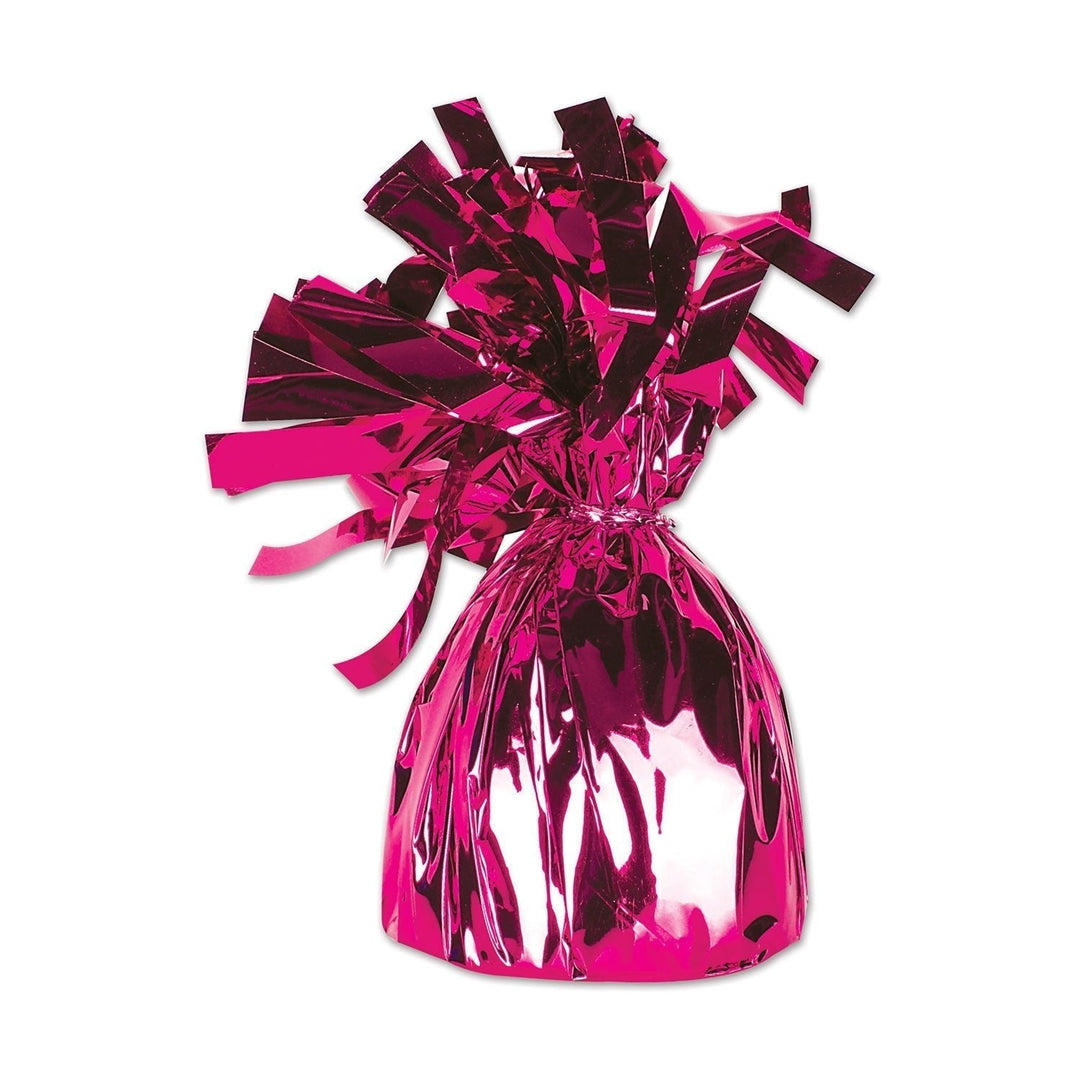 Hot Pink Metallic Wrapped Balloon Weight (50804)