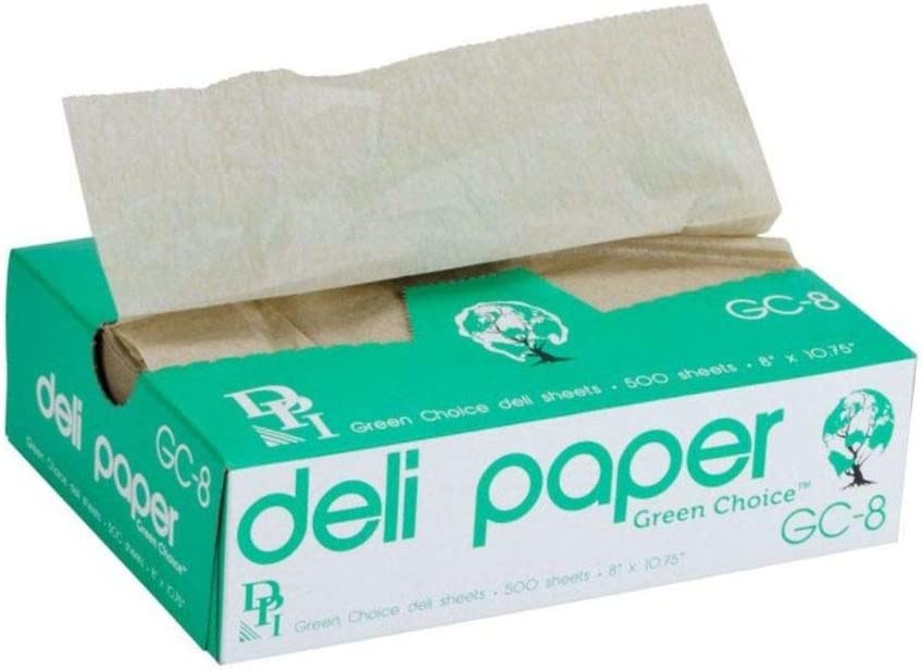 Interfolded Green Choice Deli Sheets - Natural Unbleached - 8" X 10.75" (GC-8)
