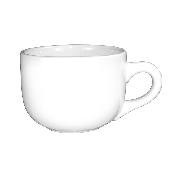 ITI 822-02 16 Oz Cancun European White Latte Cup International Tableware