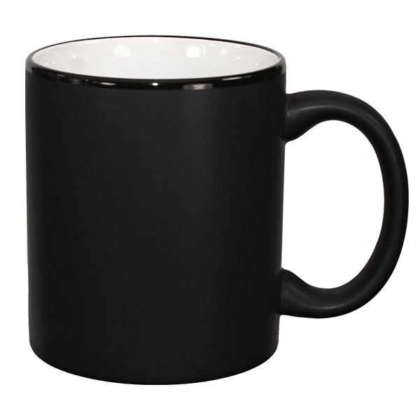 ITI 87168-02/05MF-05C 11 Oz Hilo Black/White Mug With C-handle International Tableware