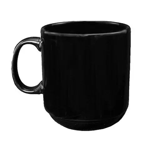 ITI 9696-05 12 Oz Stackable Piano Black Mug International Tableware