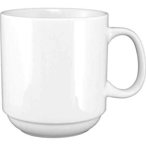 ITI 9696W 12 oz White Torino Mug International Tableware