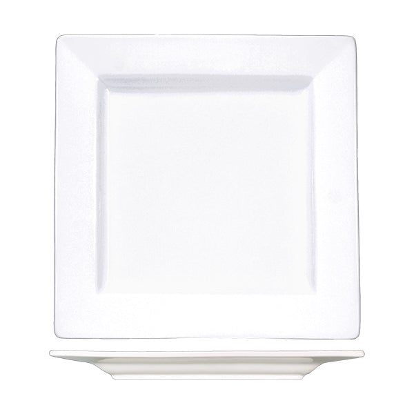 ITI EL-6 6.25" Elite White Square Plate International Tableware
