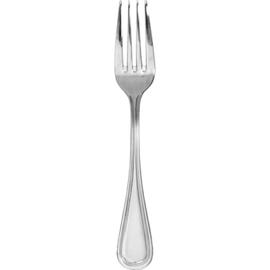 ITI MA-221 18/0 Stainless Steel 7-1/2" Madrid Dinner Fork 1 Dozen International Tableware