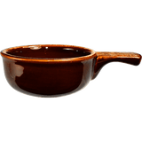 ITI OSC-15-H 12 Oz Caramel / Beige Onion Soup Crock with Handle