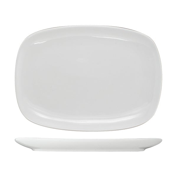 ITI QP-14 14" X 9.5" Quad Platter International Tableware