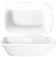 ITI QP-64 8 Oz Quad 6" x 4" Rectangular Dish European White