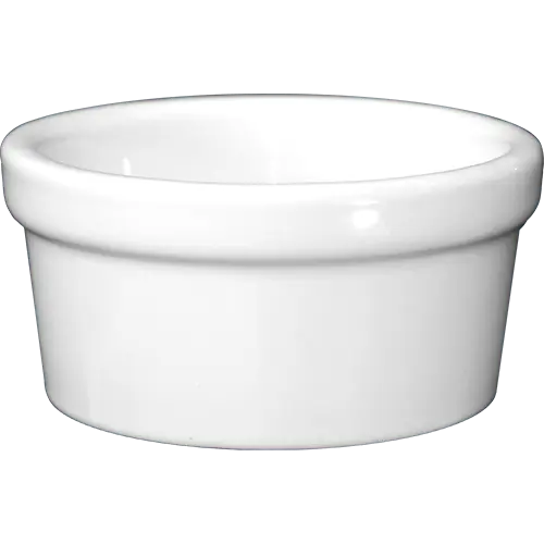 ITI RAM-35-EW 3.5 Oz White Ramekin-European 12/Box International Tableware