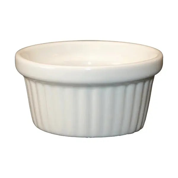 ITI RAMF-2-AW 2 Oz American White Fluted Ramekin International Tableware