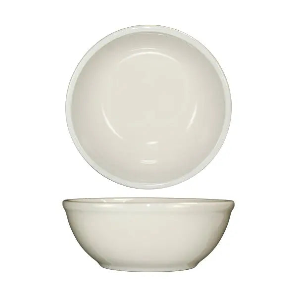 ITI RO-18 16 Oz 5-15/16" American White Rolled Edge Nappie Bowl International Tableware