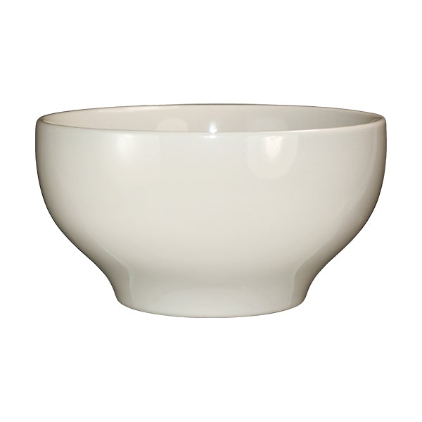 ITI RO-43 13 Oz 5" Roma White Footed Bowl With Rolled Edging