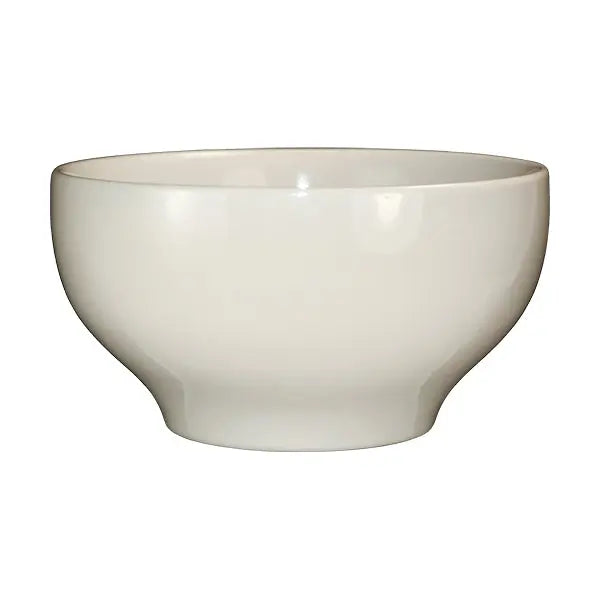ITI RO-43 13 Oz 5" Roma White Footed Bowl With Rolled Edging International Tableware