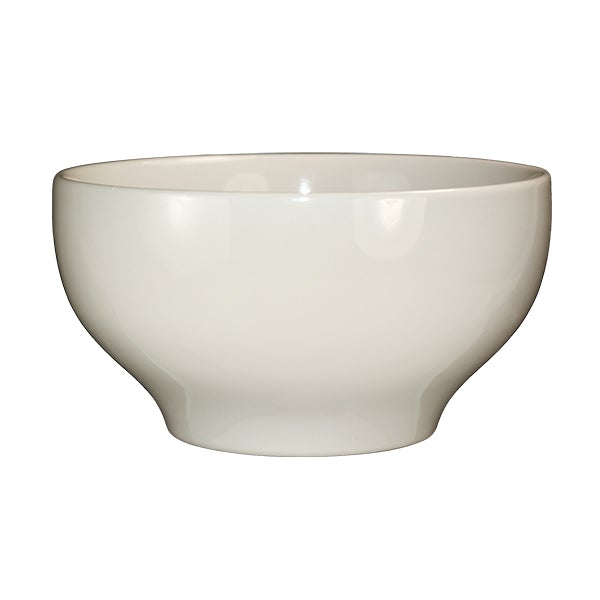 ITI RO-45 140 Oz Roma White Footed Bowl With Rolled Edge