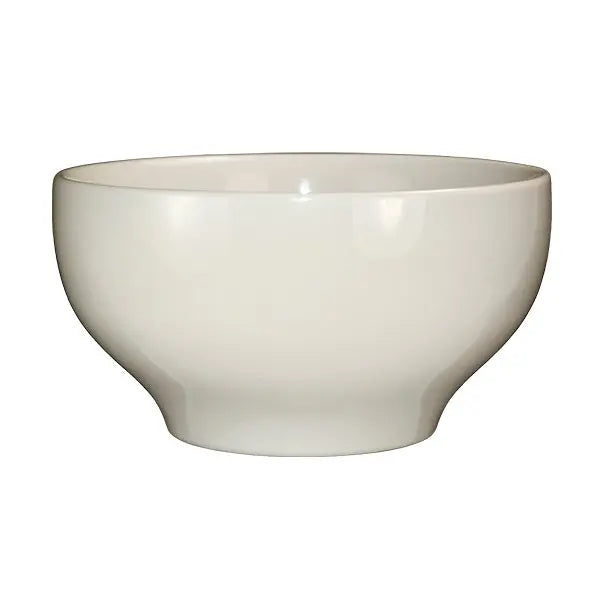 ITI RO-45 140 Oz Roma White Footed Bowl With Rolled Edge International Tableware