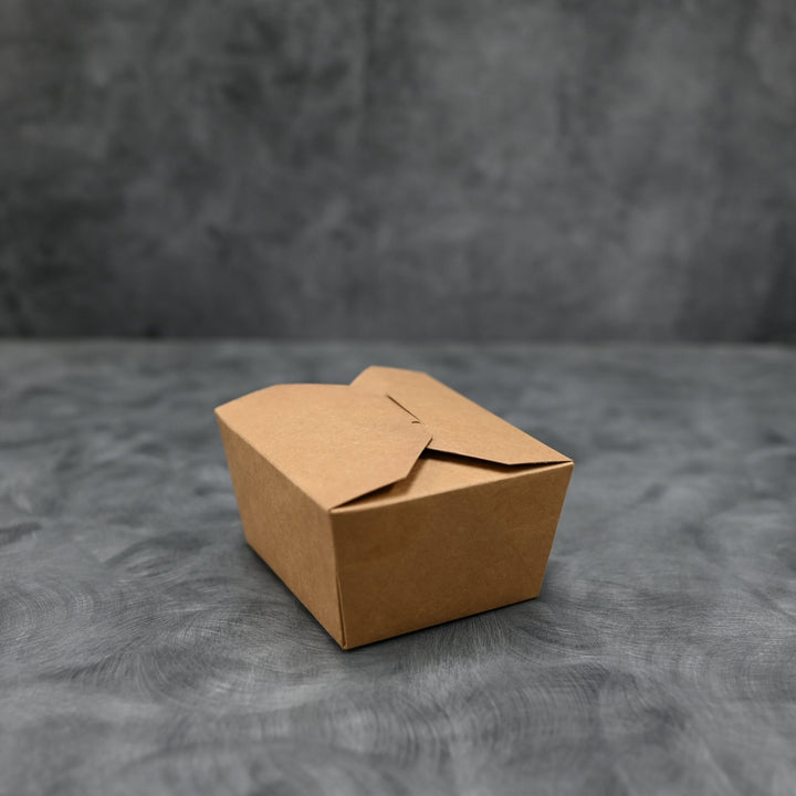 ITI TG - KB - #1 Kraft Folded Paper 30 oz Take - Out Container #1 – 4.13" x 3.5" x 2.5"ShopAtDean