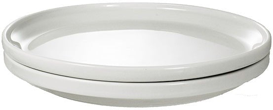 ITI TN-100 10.25" Stacking Round Plate Torino White International Tableware