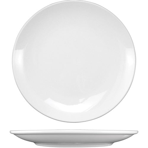 ITI TN-9 9" Round Coupe Plate Torino White International Tableware